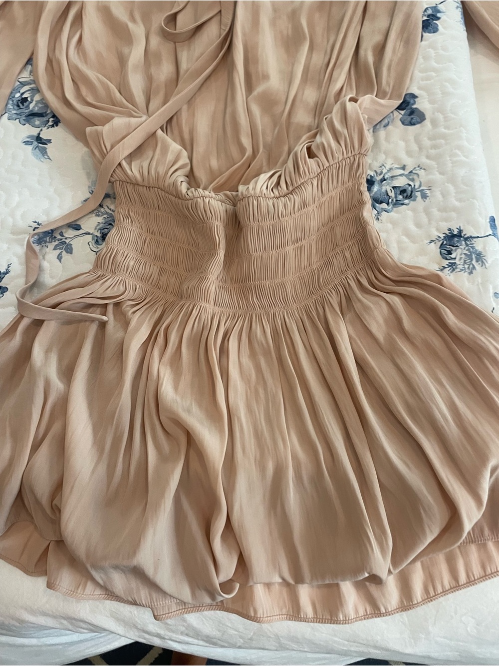 Ramy Brook Blush Pink Long-Sleeve Mini Dress - Picture 6 of 8